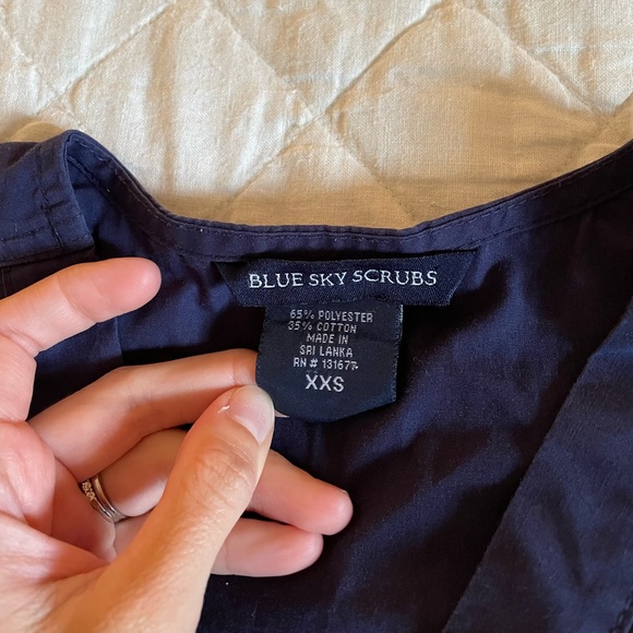 Blue Sky Scrub Top - Picture 2 of 3